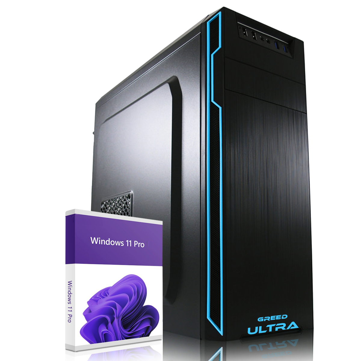 GREED® Intel Core i5-12400F Ultra Business PC + schneller Computer für Büro + Homeoffice GREED® Intel Core i5-12400F Ultra Business PC + schneller Computer für Büro + Homeoffice